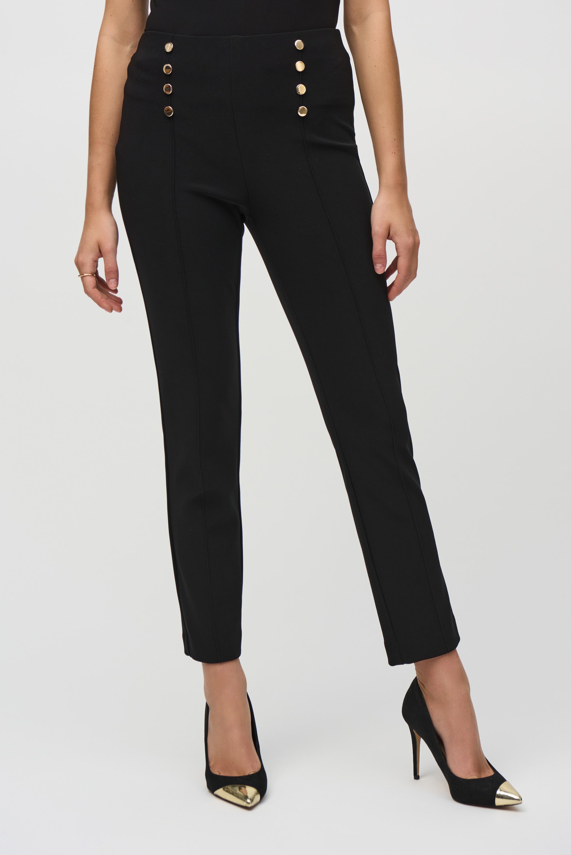 Joseph Ribkoff Pant 212167 Black/Taupe