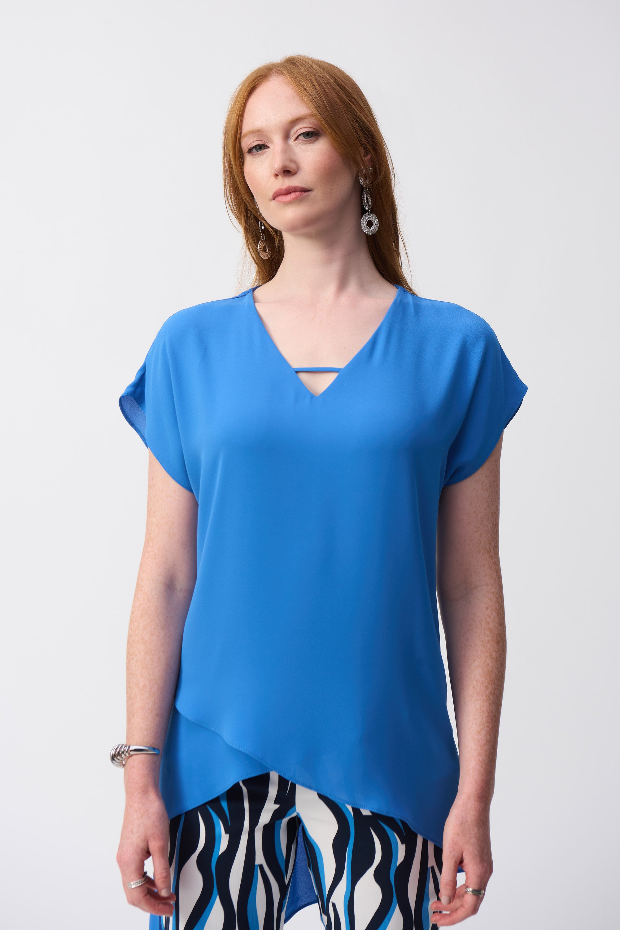 Joseph Ribkoff S Tangerine Top 211191 3775 (A)