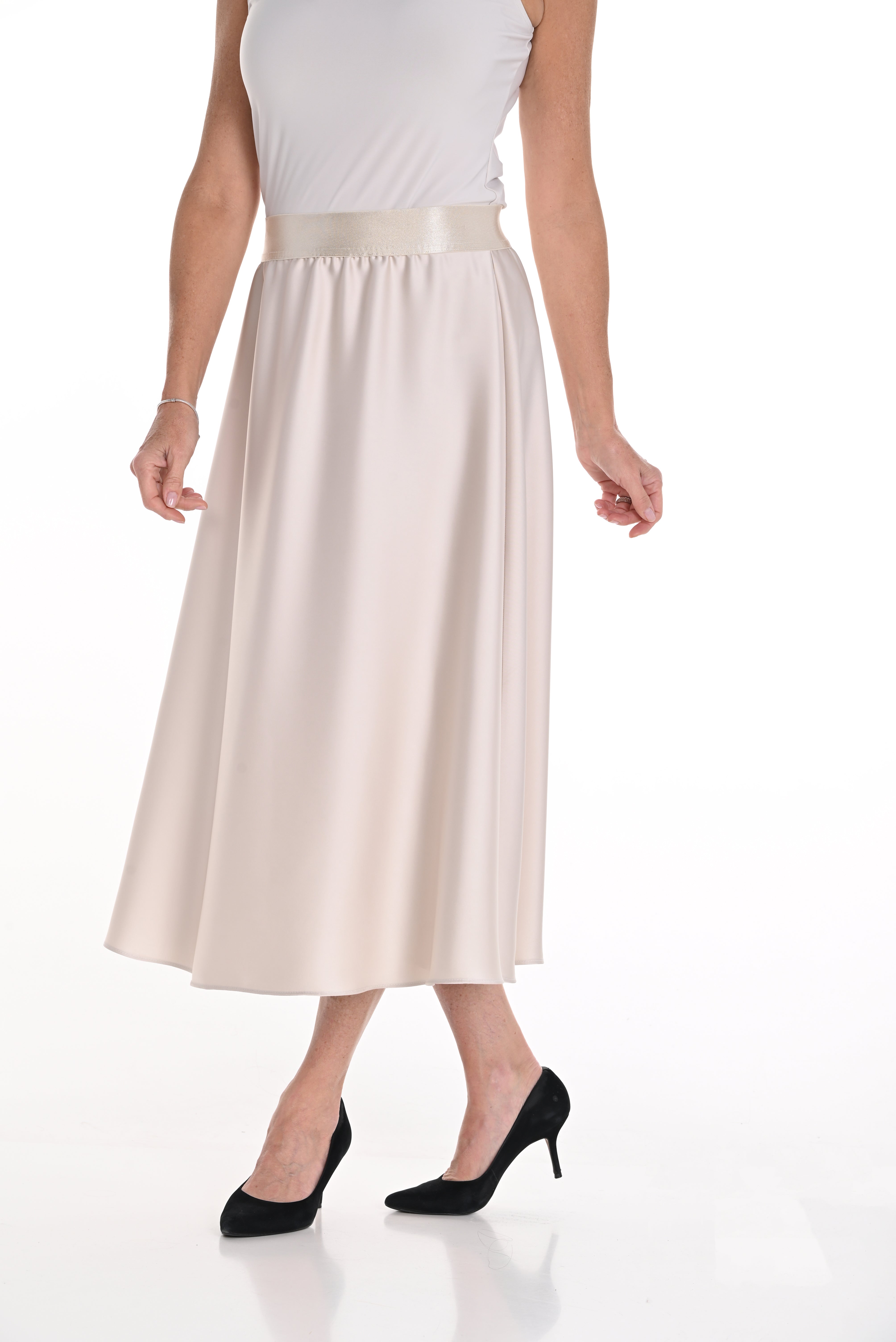 Frank Lyman Floral Pleated Midi Skirt 266552