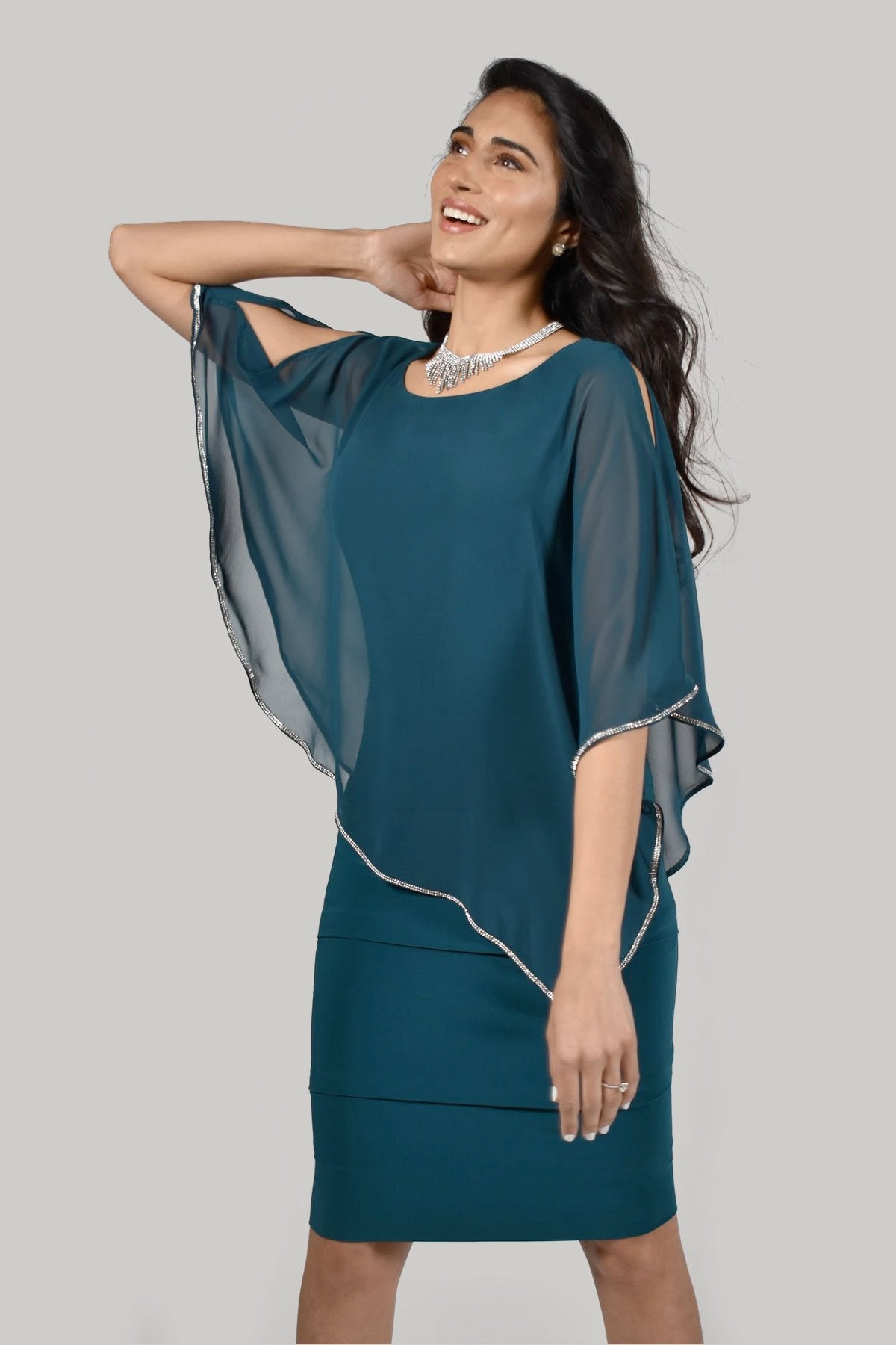 Frank Lyman Dress 266153 Black/Tan