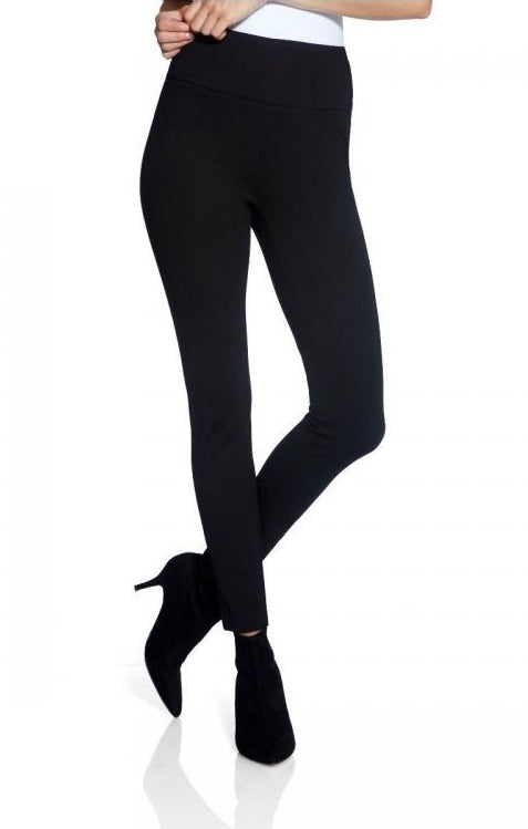 Women with Control Tall Tummy Control Faux Suede Ponte Leggings