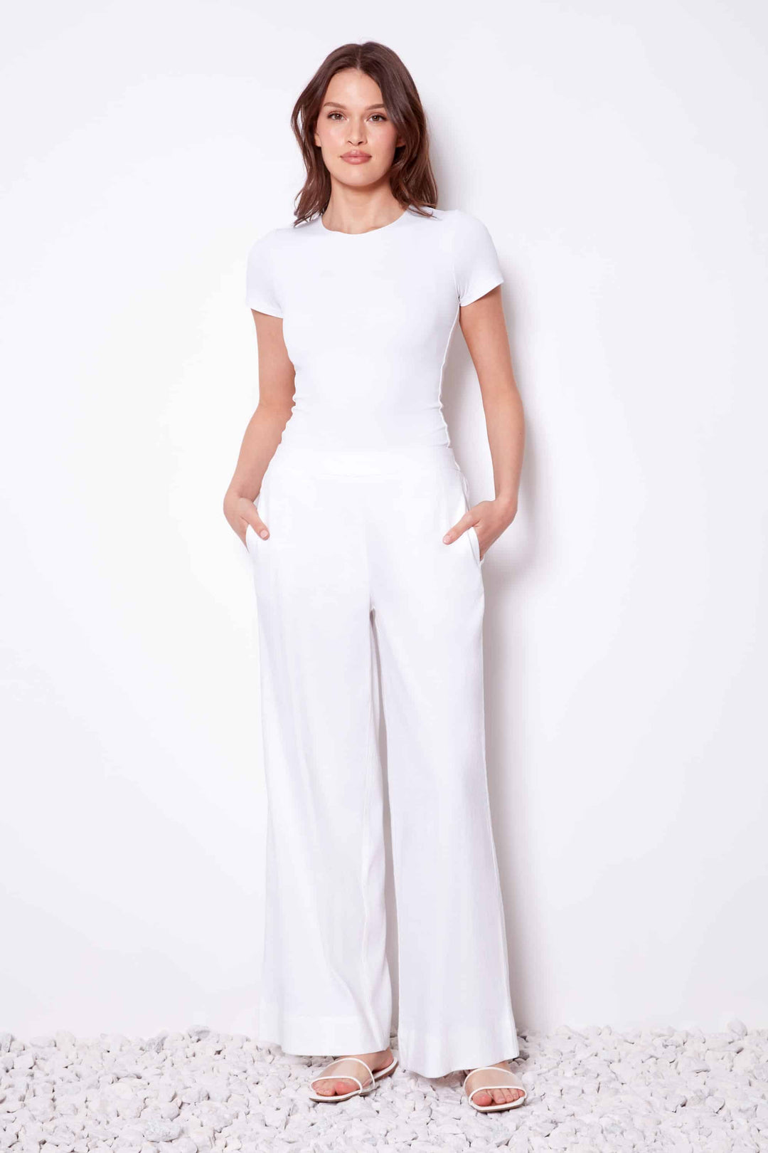 UP! linen wide-leg pant 68419 at TYH Boutique