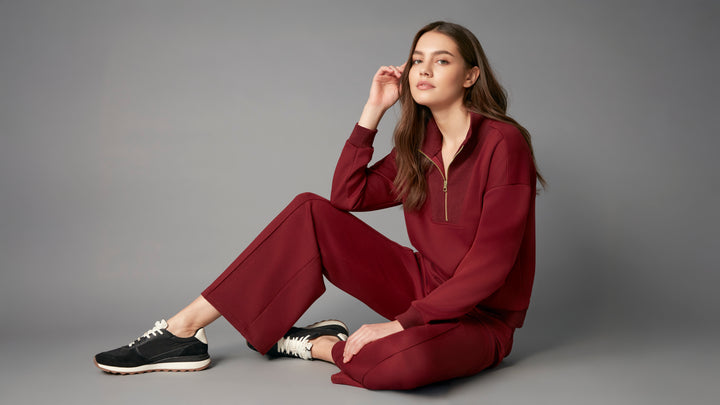 Wide Leg Pin Tuck Pants With Elasticated Waist