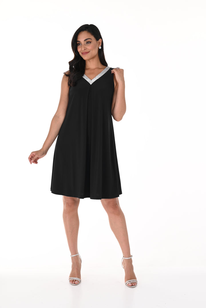 Sleeveless V-Neck Cocktail Dress Style 189224