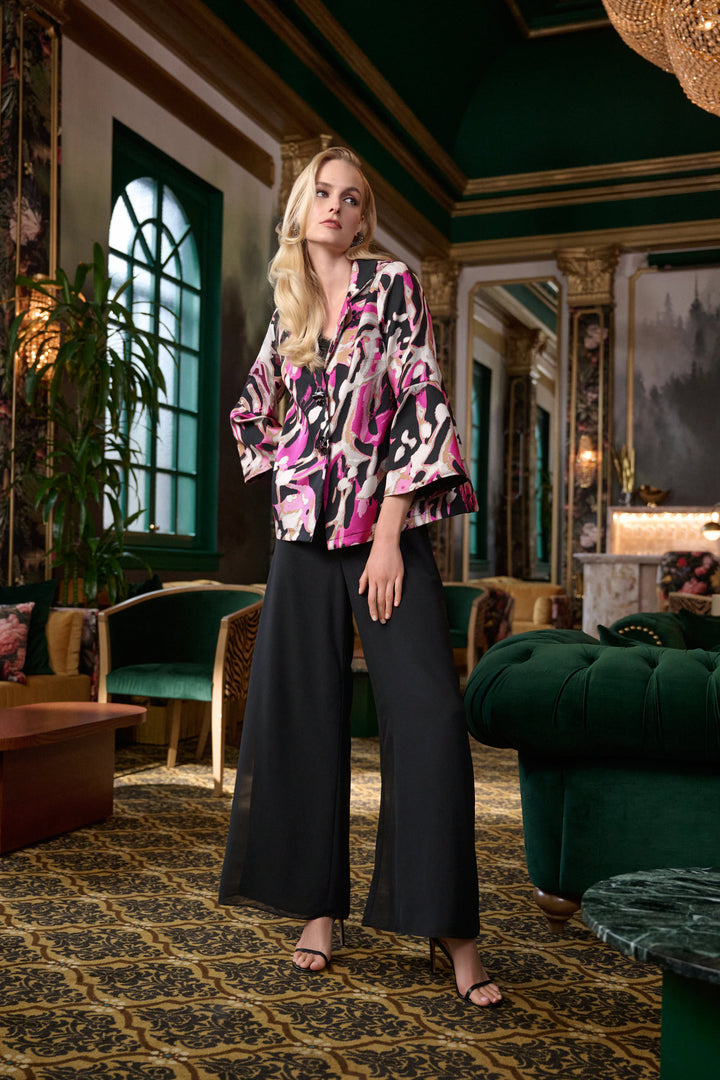 Wide-Leg Pull-On Pants Style 223751F26