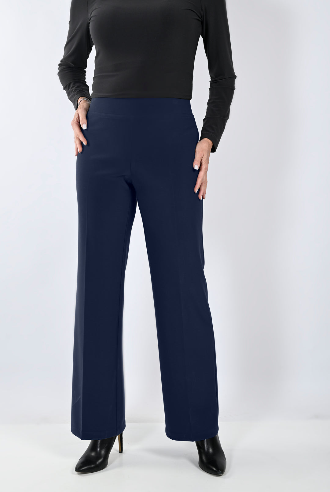 Belted Mid-Rise Straight Pant Style 233015