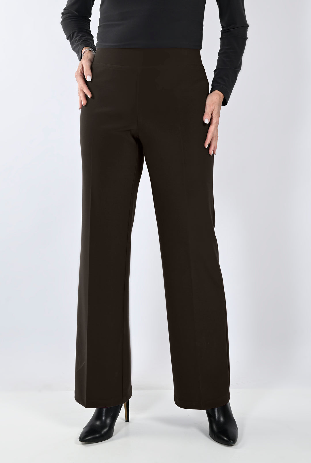 Belted Mid-Rise Straight Pant Style 233015