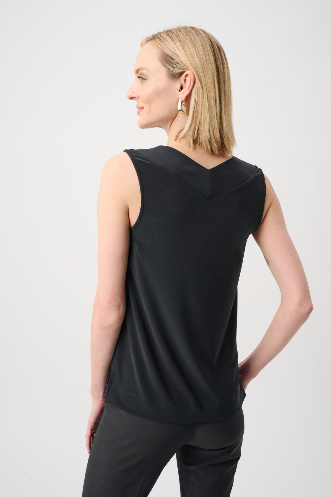 Silky Knit Sleeveless Top Style 241239F26