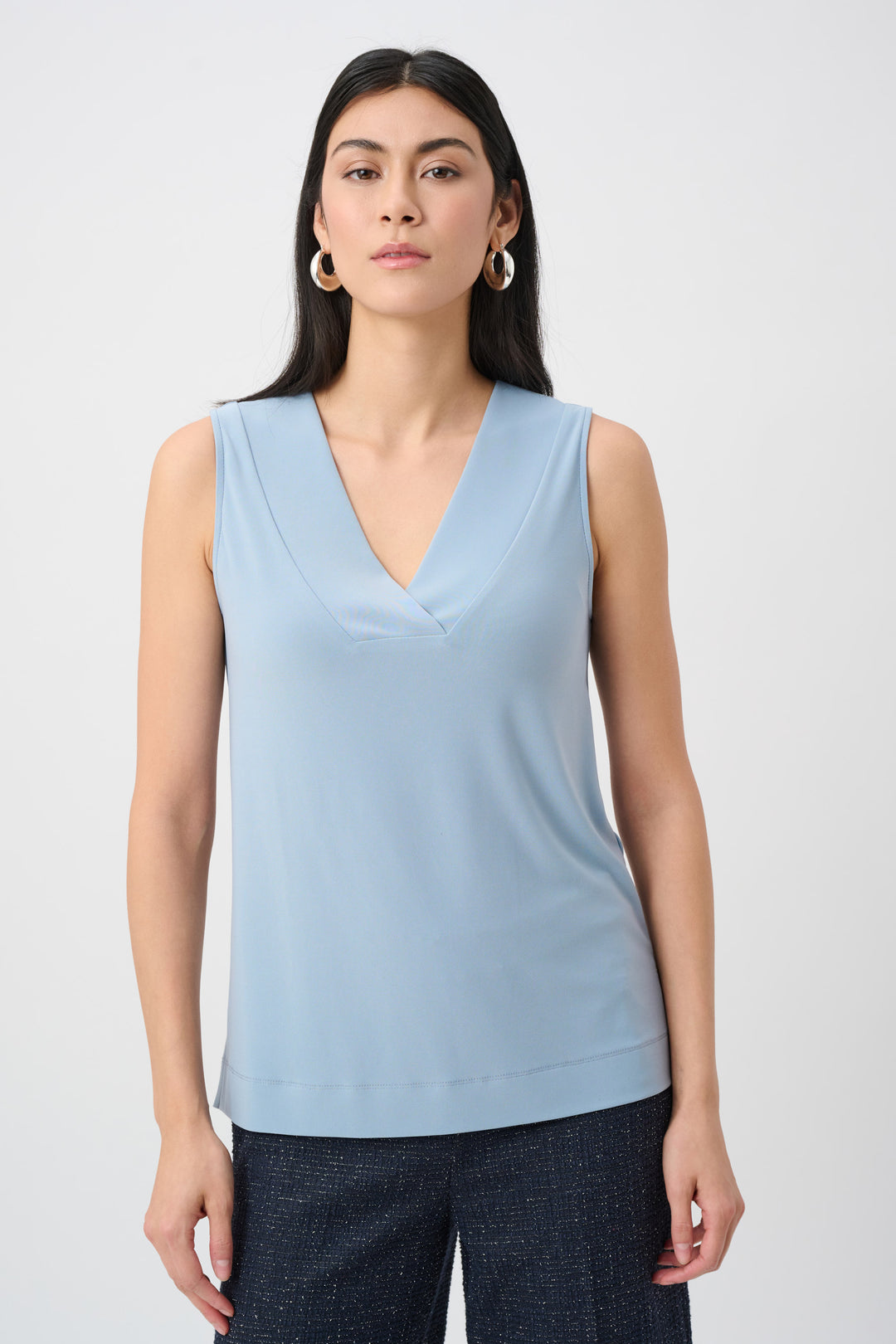 Silky Knit Sleeveless Top Style 241239F26