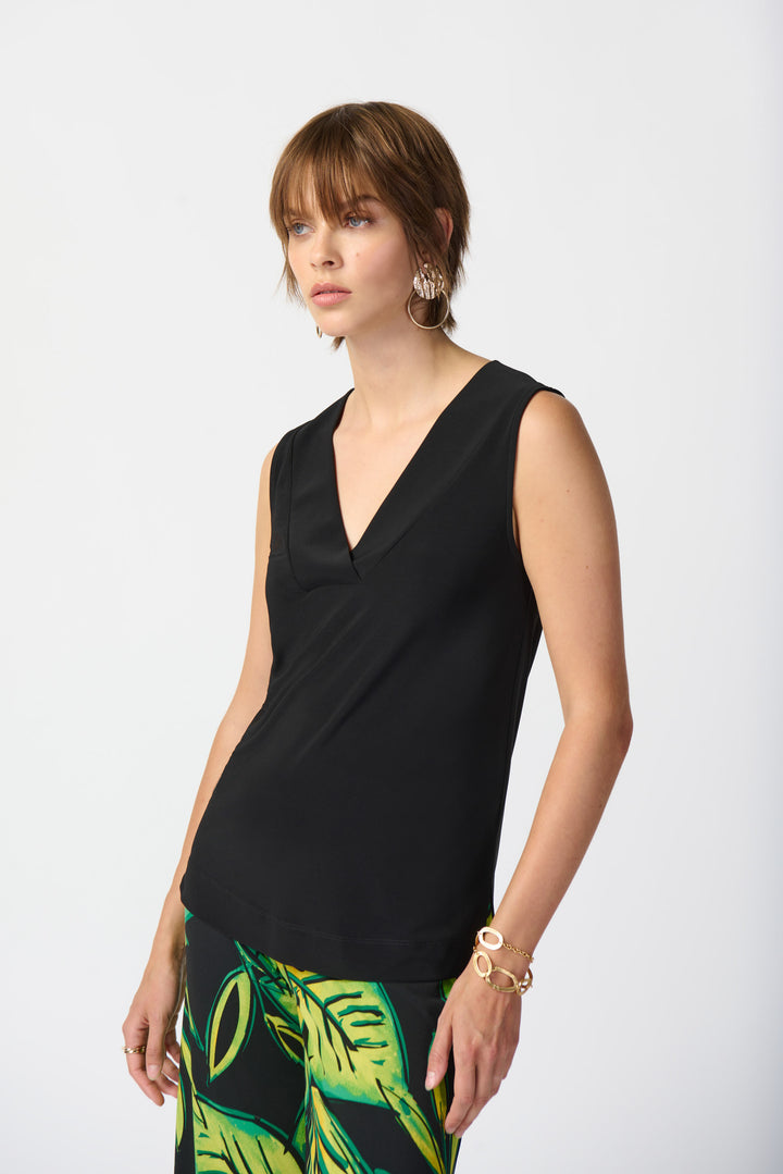 Silky Knit Sleeveless Top 241239S26