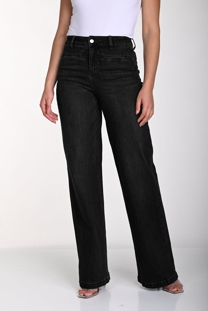 High-Rise Straight Leg Jeans Style 241350U