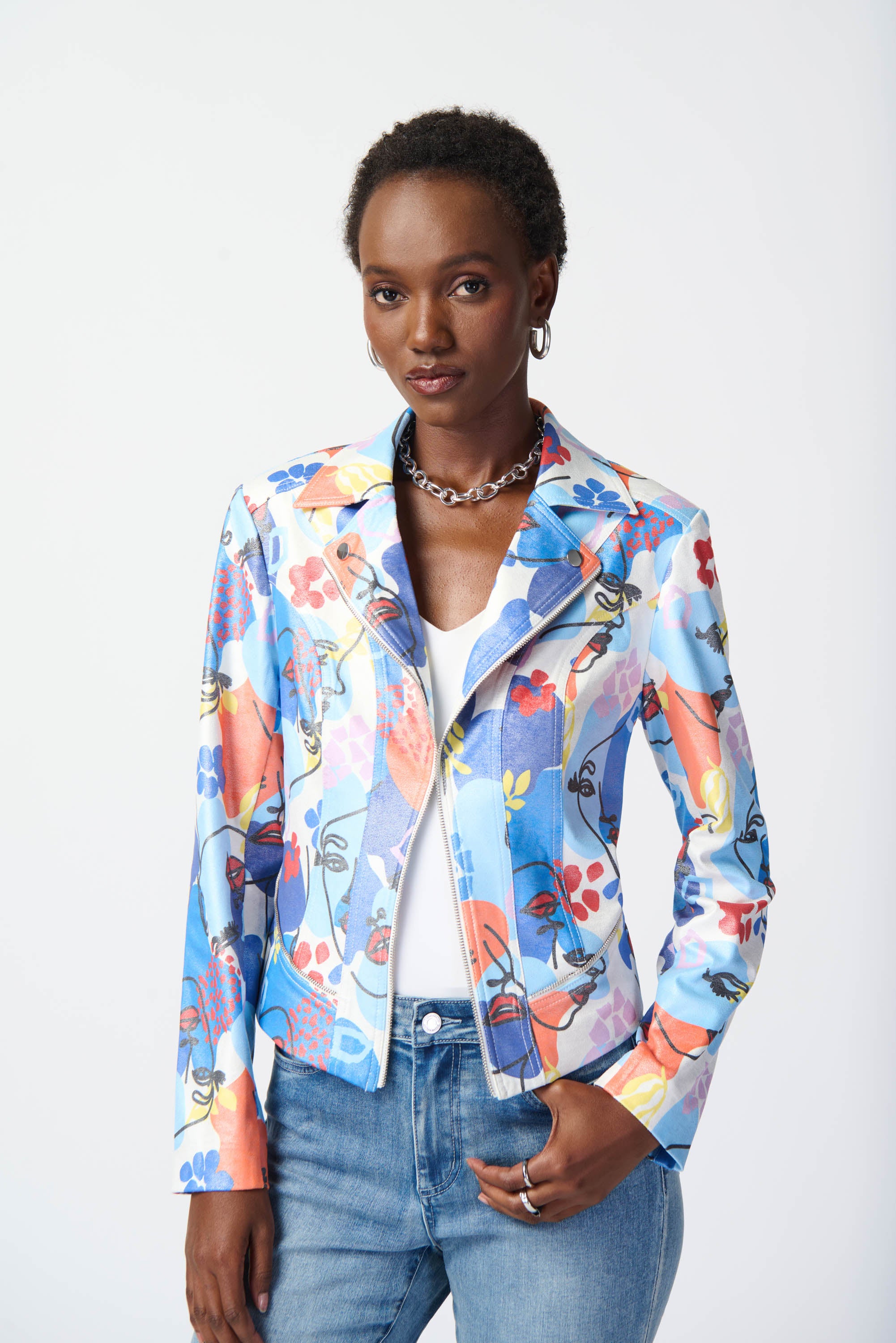 Joseph ribkoff sale denim jacket