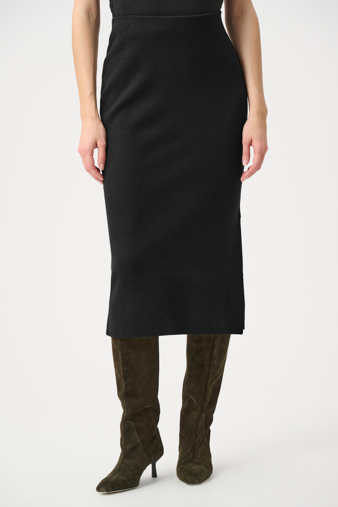 Sweater Knit Midi Skirt Style 243967F26