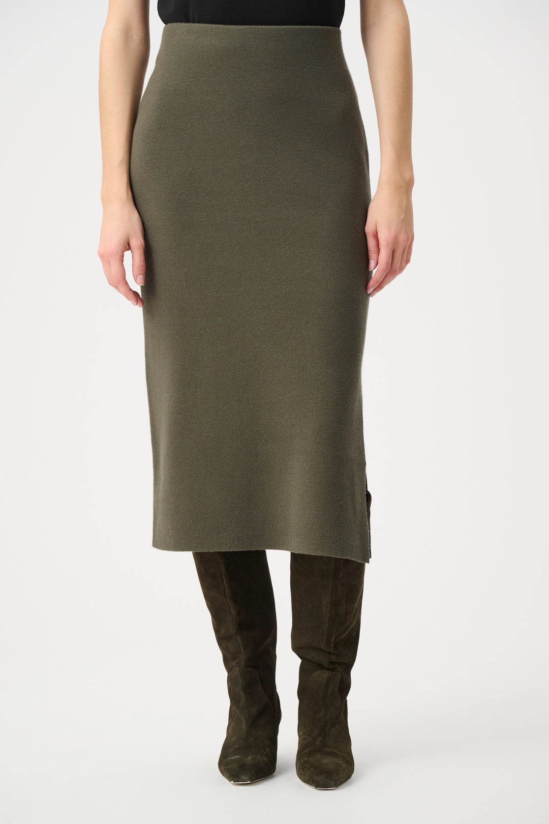 Sweater Knit Midi Skirt Style 243967F26