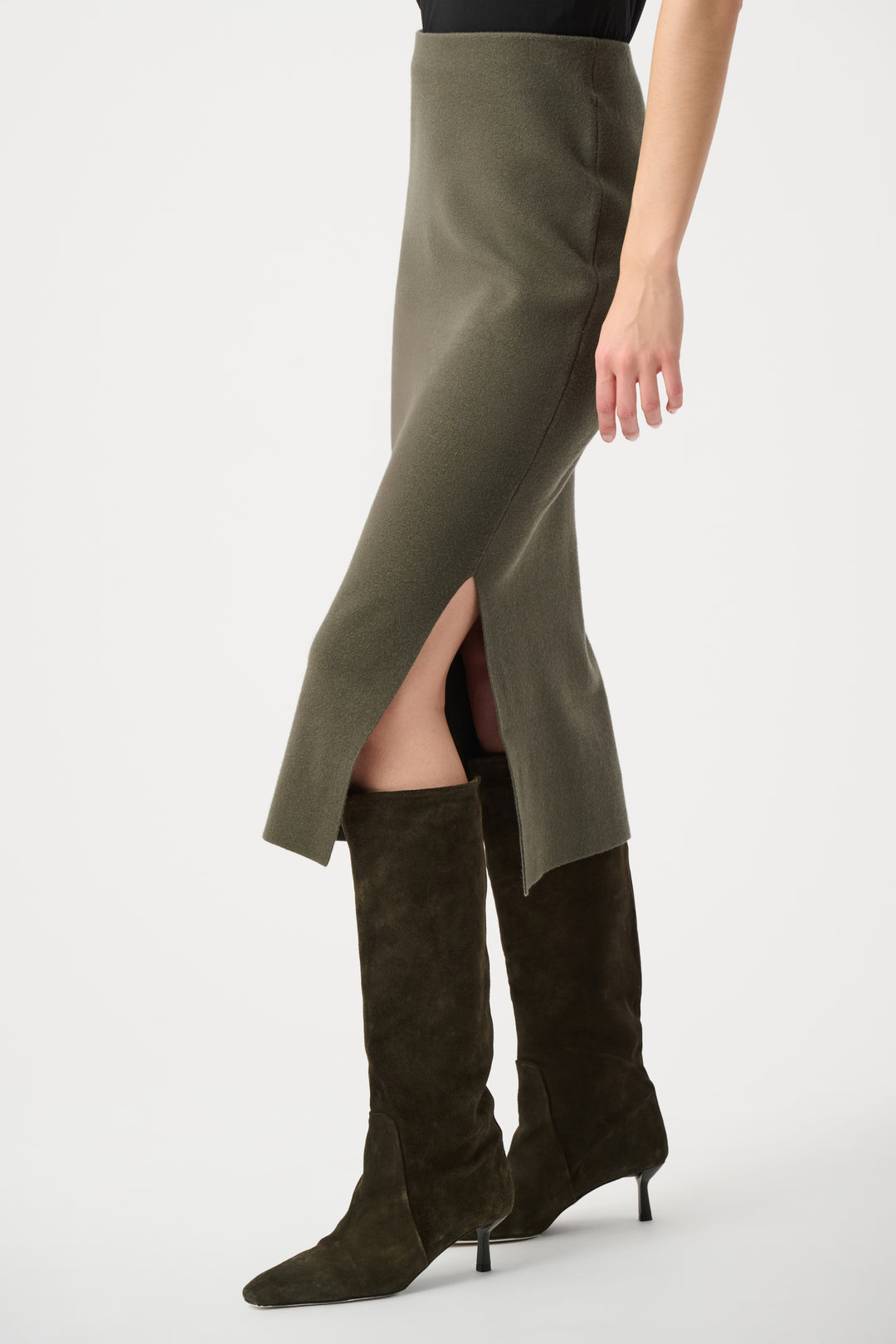 Sweater Knit Midi Skirt Style 243967F26