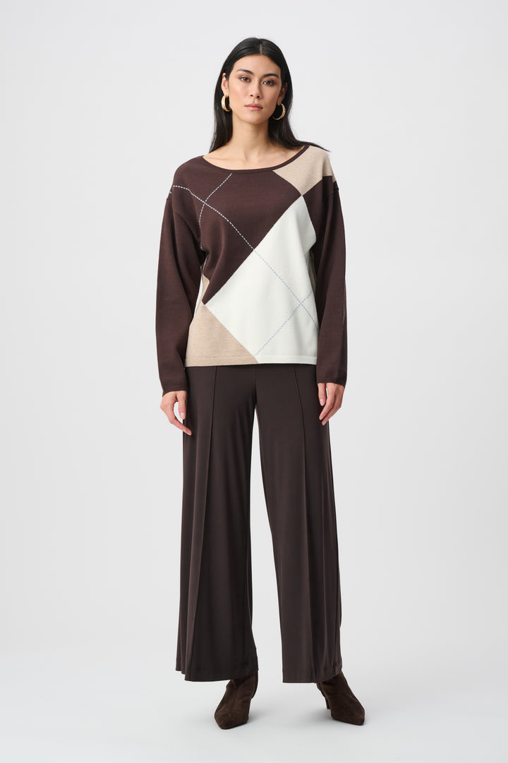 Silky Knit Pull-On Wide Leg Pants Style 251017F26