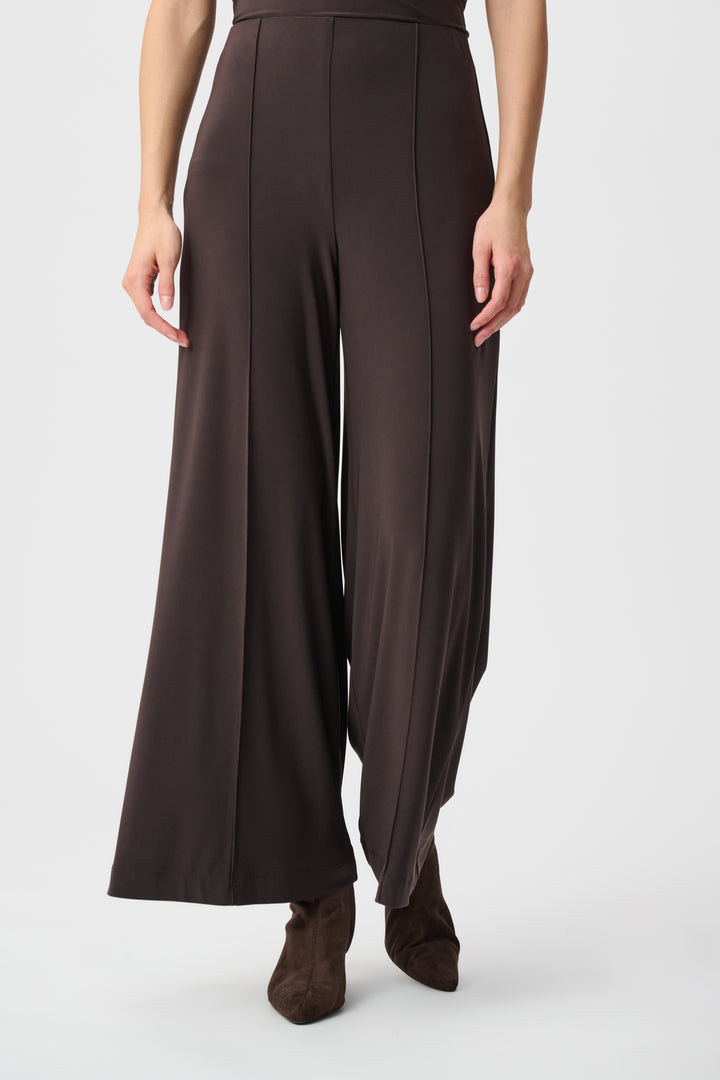 Silky Knit Pull-On Wide Leg Pants Style 251017F26