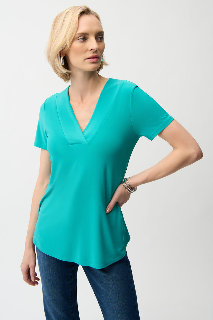 Silky Knit Flared Top 251125S26