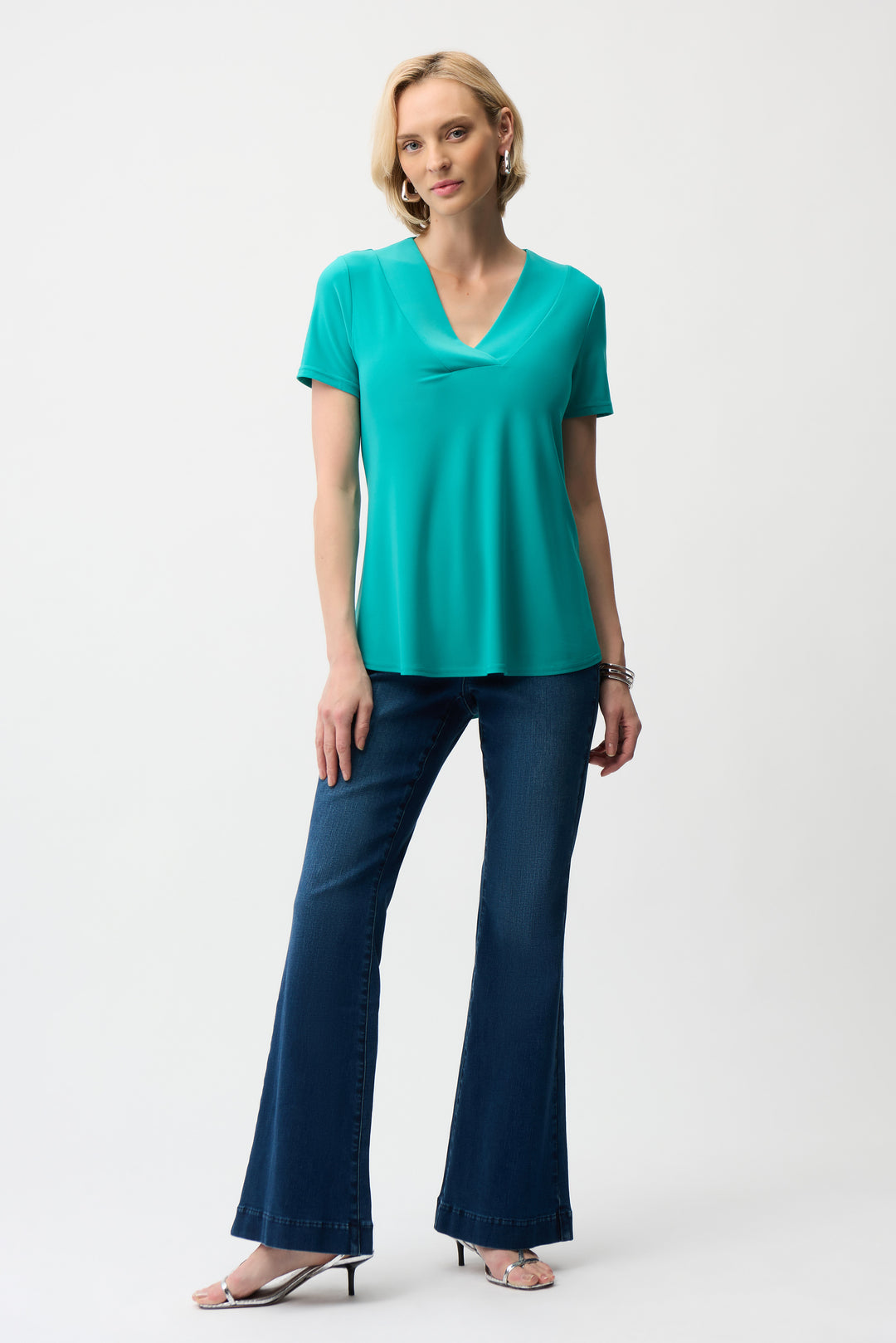 Silky Knit Flared Top 251125S26