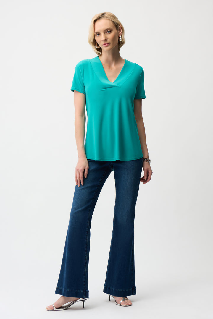 Silky Knit Flared Top 251125S26