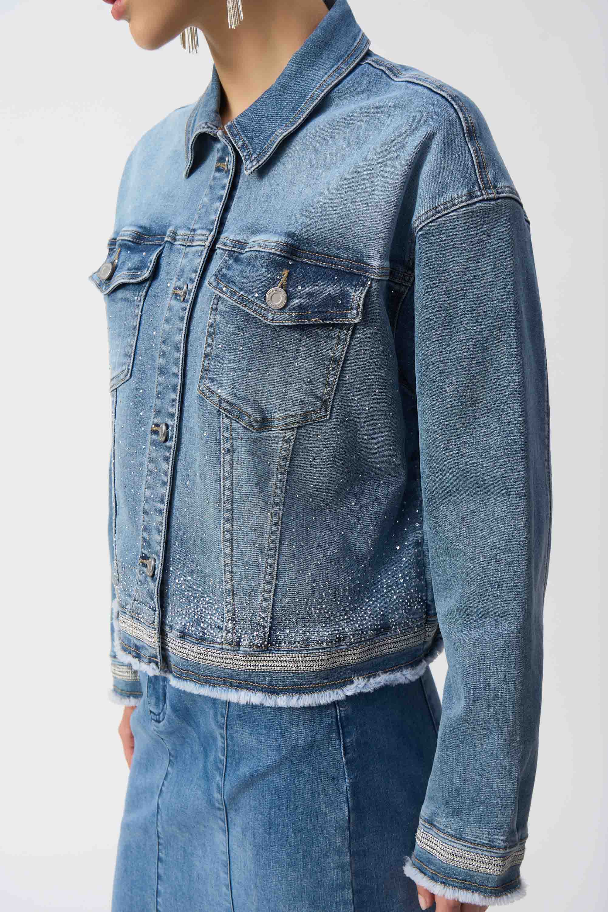 Joseph Ribkoff Denim Jacket 251953 – TYH Boutique