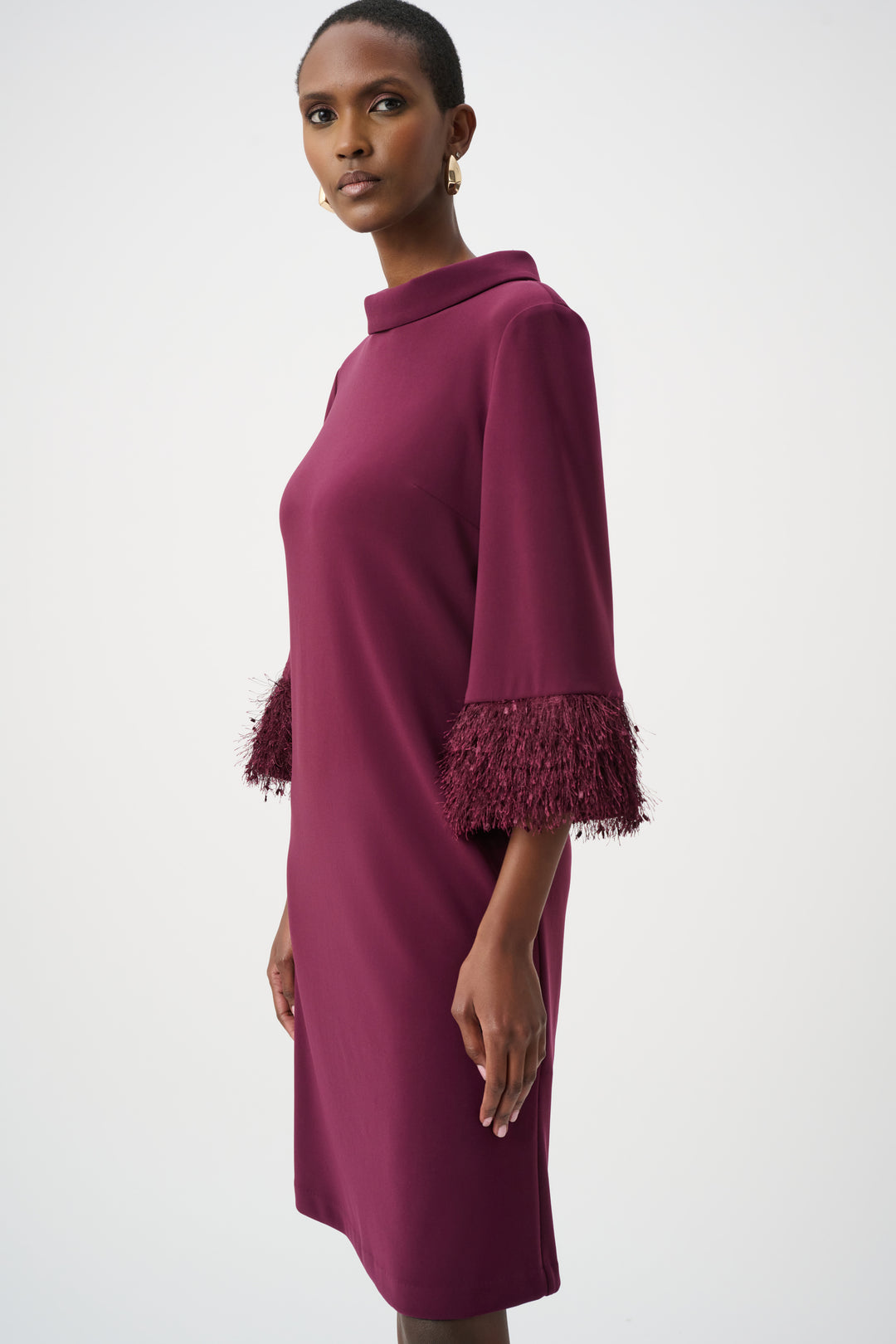 Silky Knit & Novelty A-Line Dress Style 253054F26