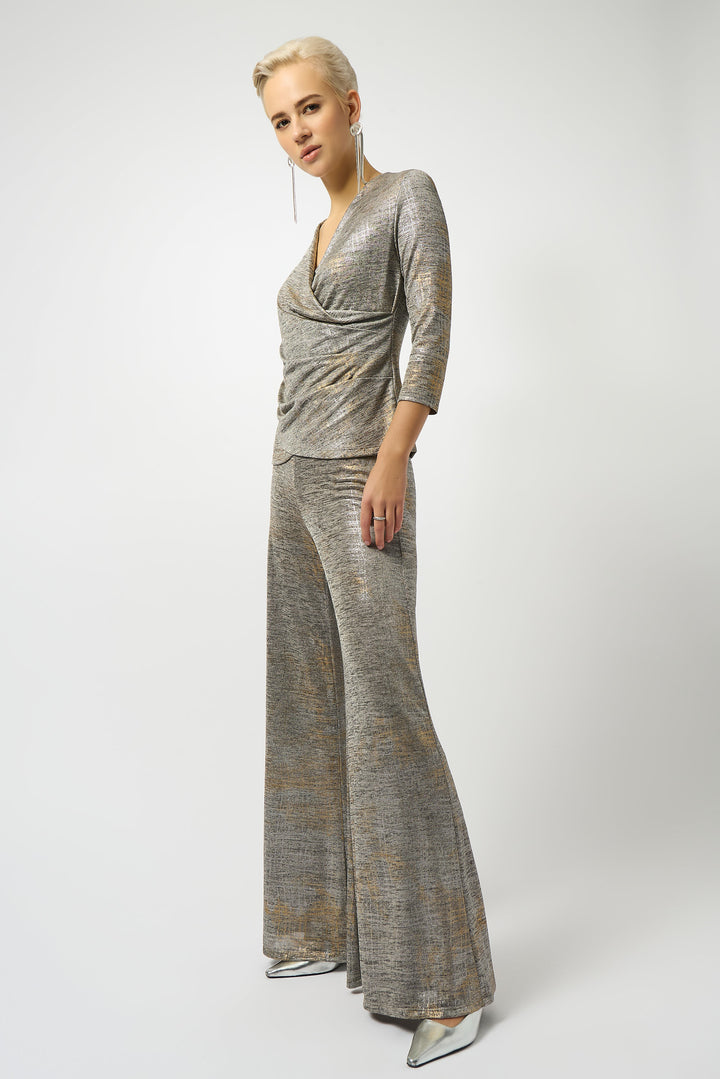 Joseph Ribkoff Foiled Melange Top 253087