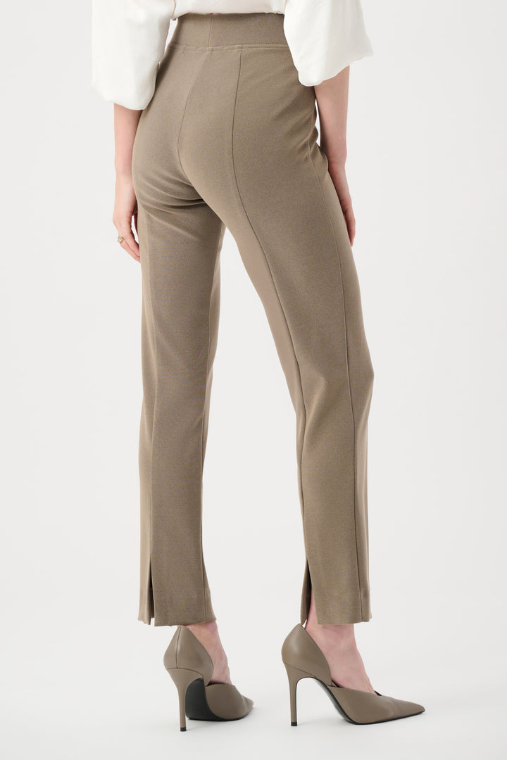 Melange Silky Knit Straight Leg Pull-On Pants Style 253295F26