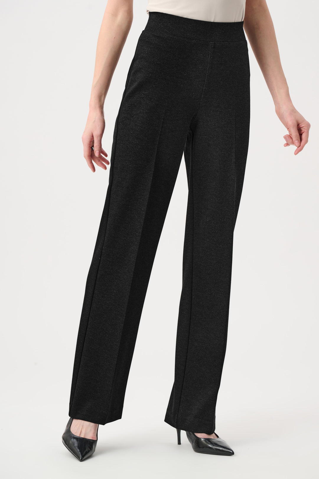 Heavy Knit Wide Leg Pull-On Pants Style 253297F26