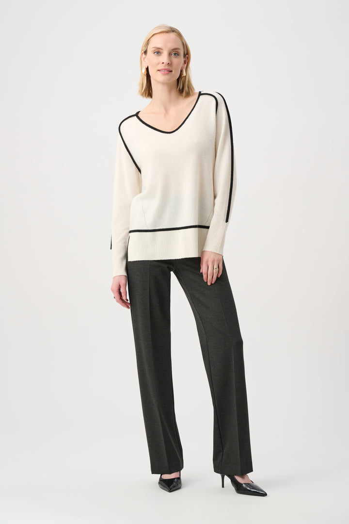 Heavy Knit Wide Leg Pull-On Pants Style 253297F26