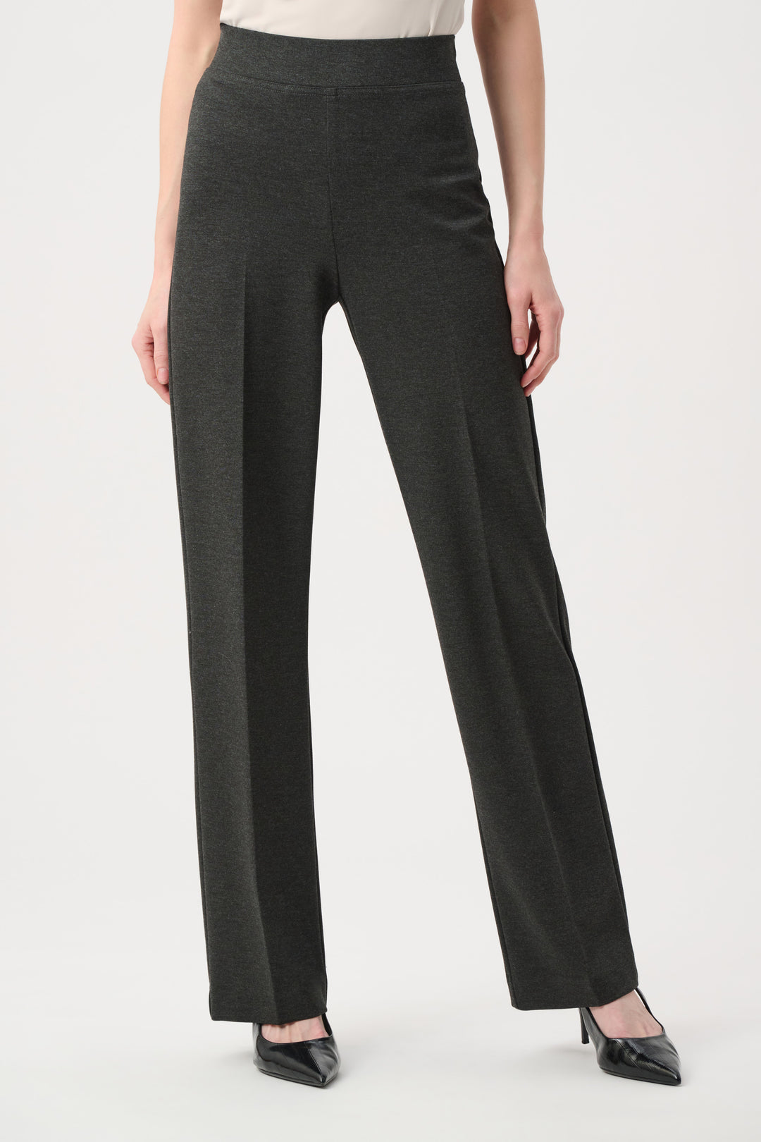 Heavy Knit Wide Leg Pull-On Pants Style 253297F26