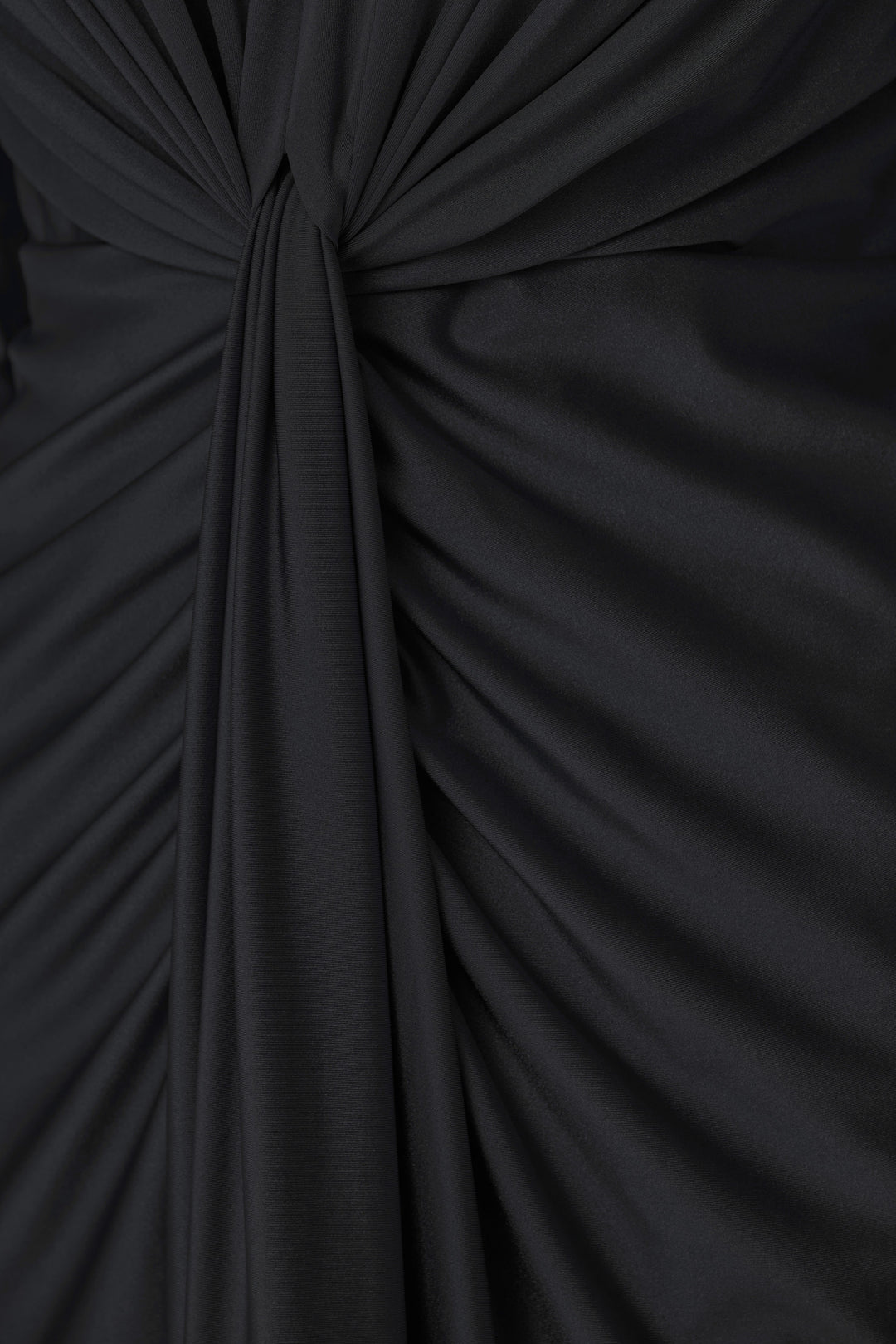 Satin Effect Knit Draped V-Neck Sheath Dress Style 253714F26