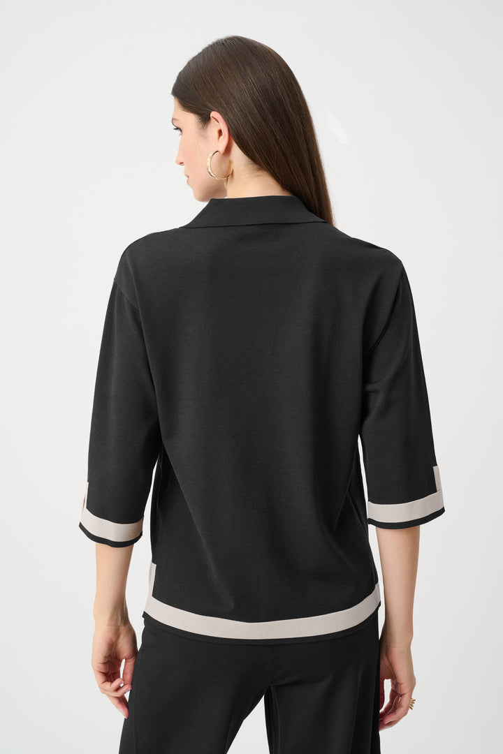 Sweater Knit Colour Block Top Style 253909F26