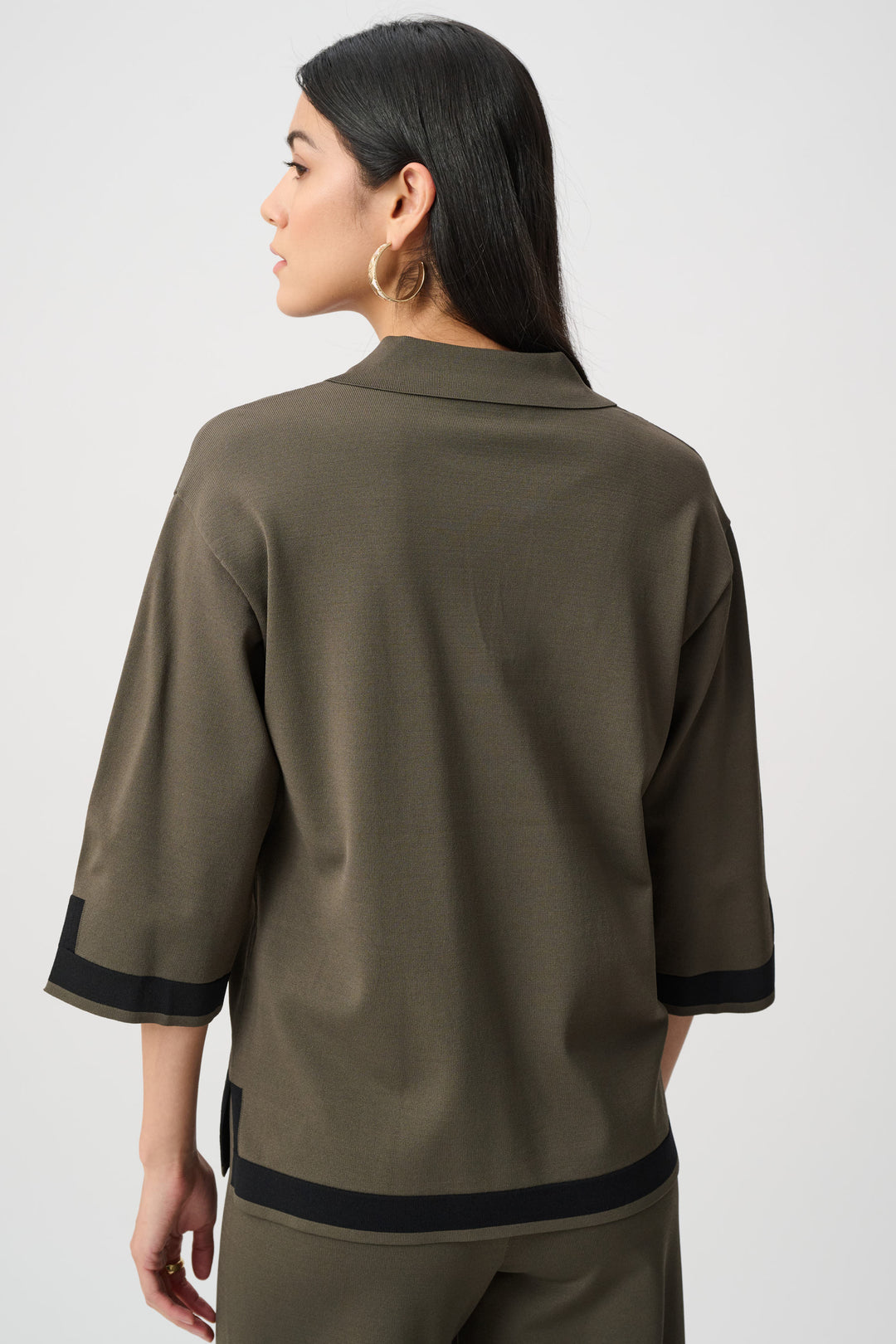 Sweater Knit Colour Block Top Style 253909F26