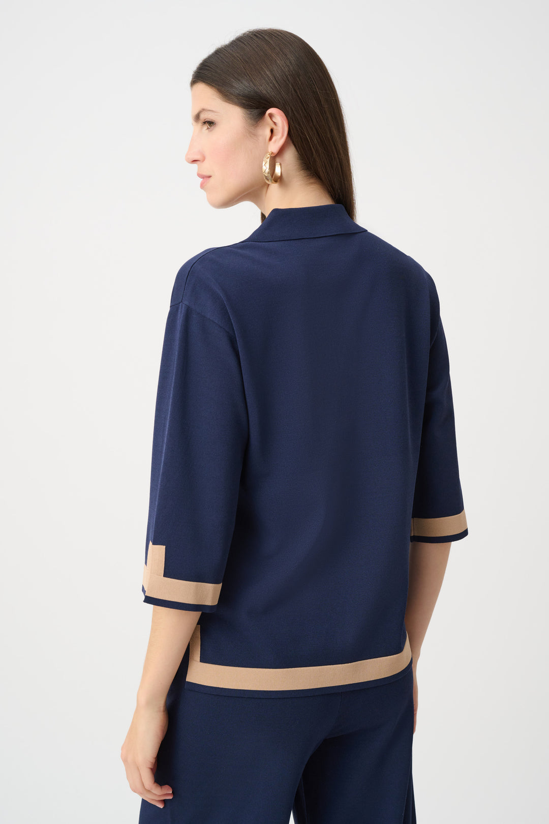 Sweater Knit Colour Block Top Style 253909F26
