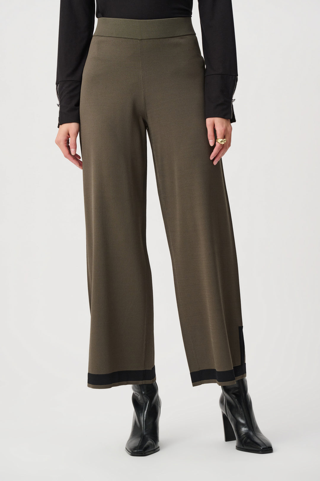 Sweater Knit Colour Block Culotte Pants Style 253910F26
