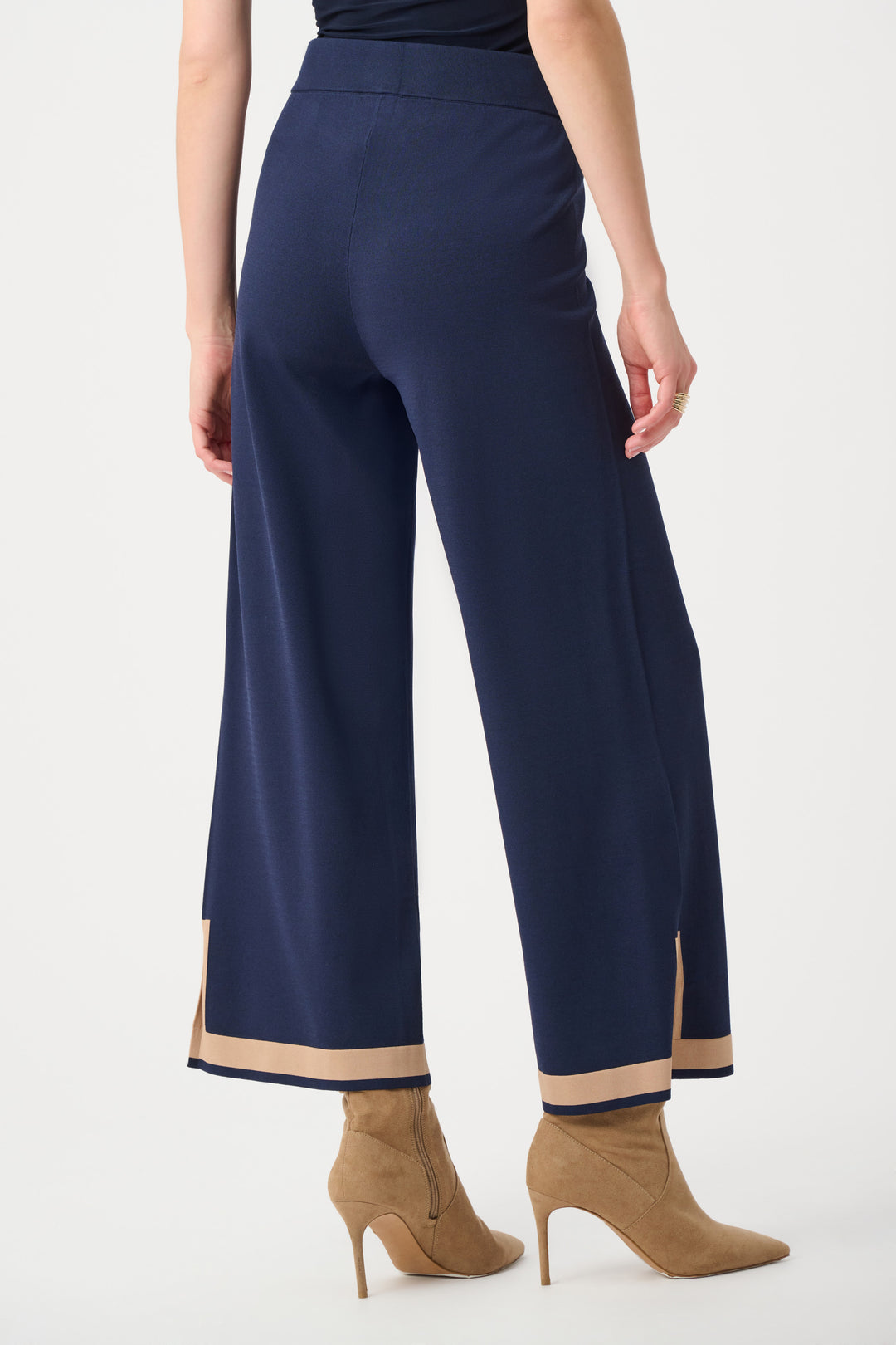 Sweater Knit Colour Block Culotte Pants Style 253910F26