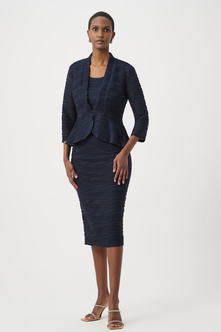 Lurex Cascade Knit Pull-On Pencil Skirt 254733S26