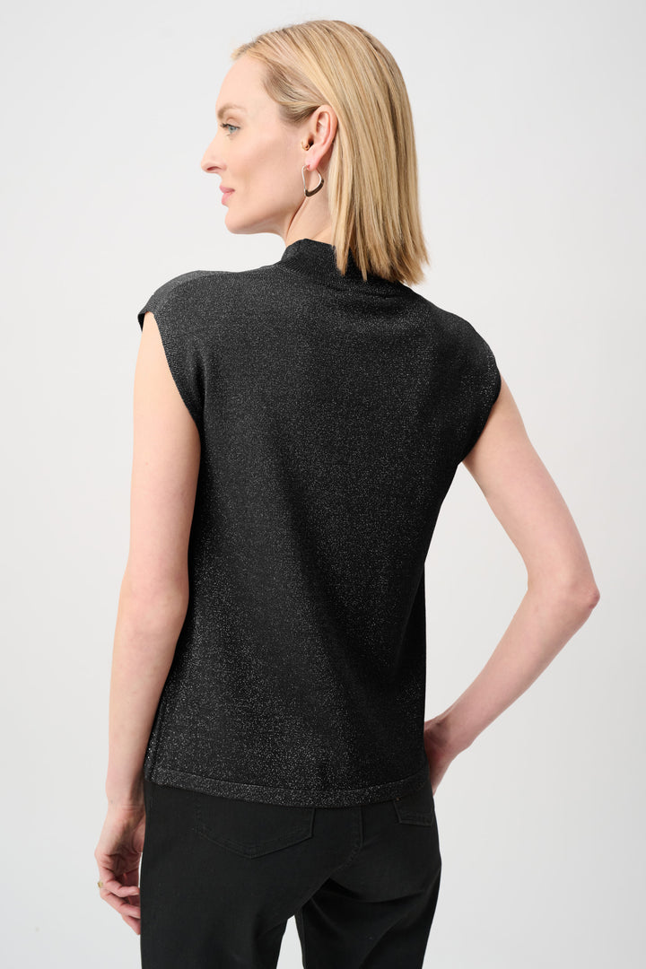 Sweater Knit Sleeveless Pullover with Iron-On Detail Style 254935F26