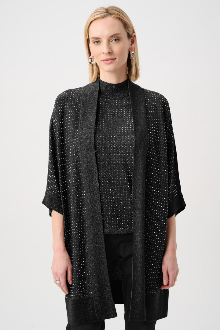 Sweater Knit Cover-Up with Iron-On Detail Style 254937F26