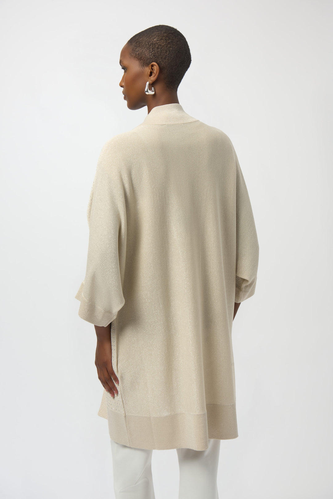 Sweater Knit Cover-Up with Iron-On Detail Style 254937F26
