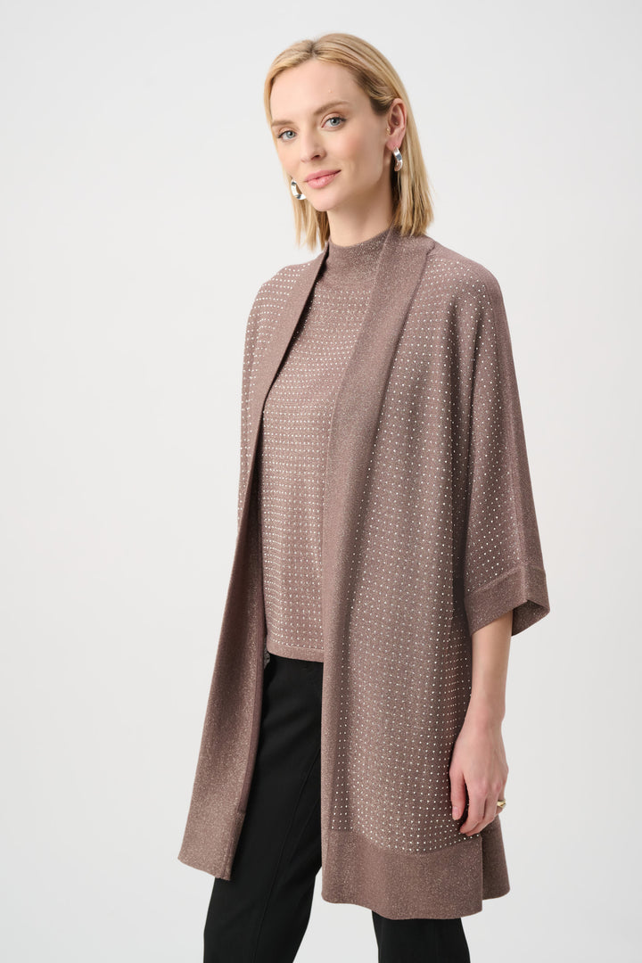 Sweater Knit Cover-Up with Iron-On Detail Style 254937F26