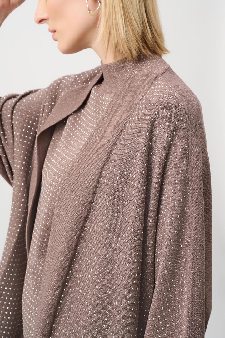 Sweater Knit Cover-Up with Iron-On Detail Style 254937F26