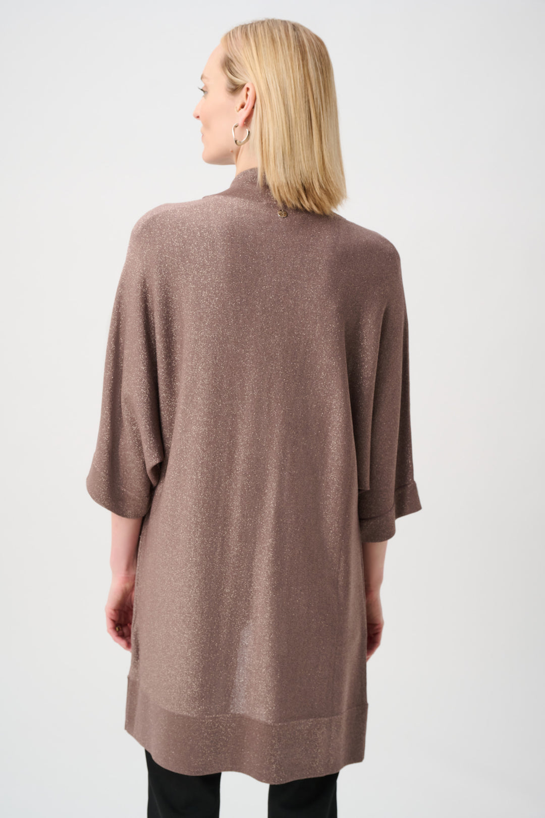 Sweater Knit Cover-Up with Iron-On Detail Style 254937F26