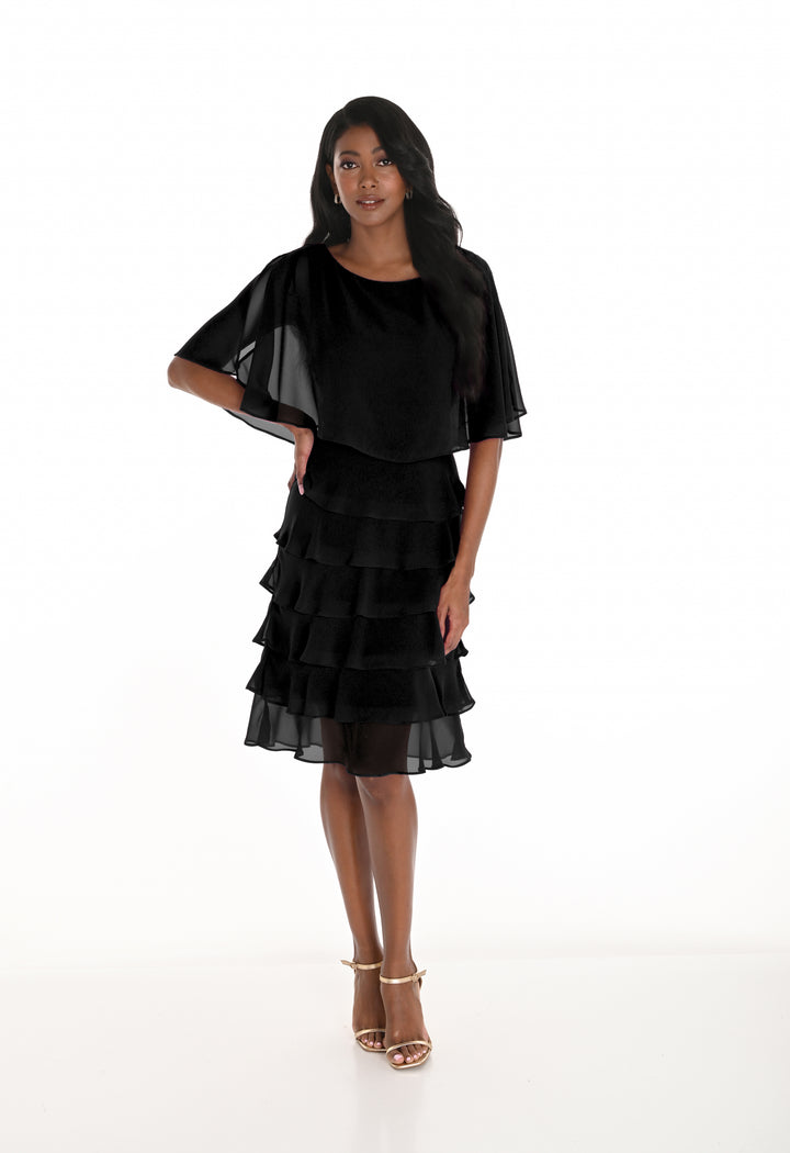 Ruffled Sleeveless Knee-length Dress Style 259029