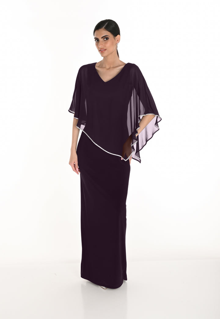 V-neck Maxi Dress Style 259046