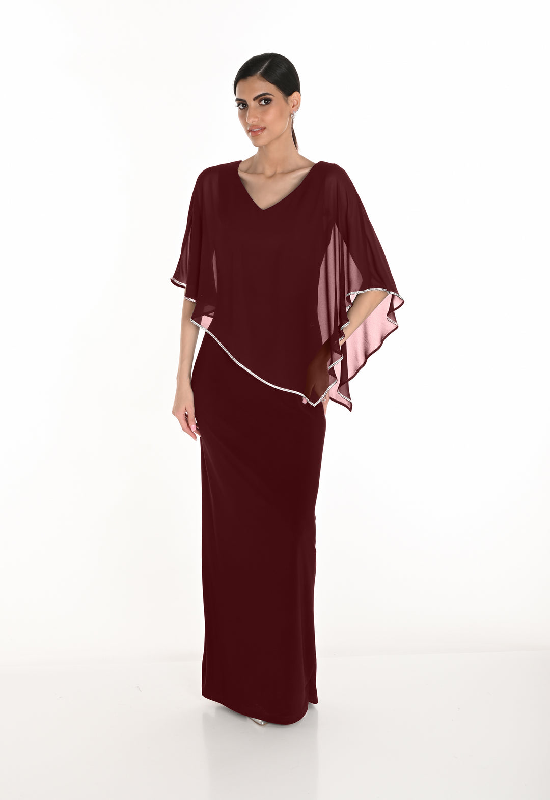 V-neck Maxi Dress Style 259046