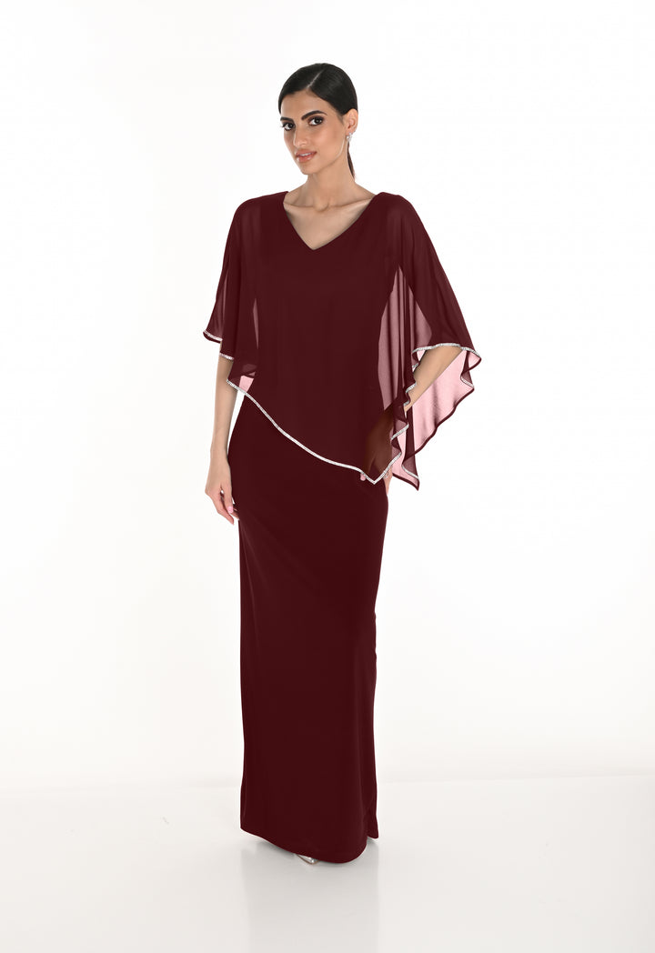 V-neck Maxi Dress Style 259046