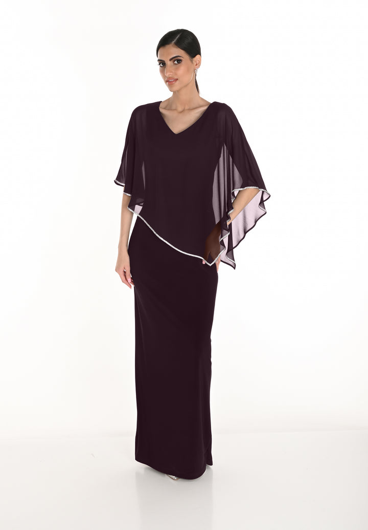 V-neck Maxi Dress Style 259046
