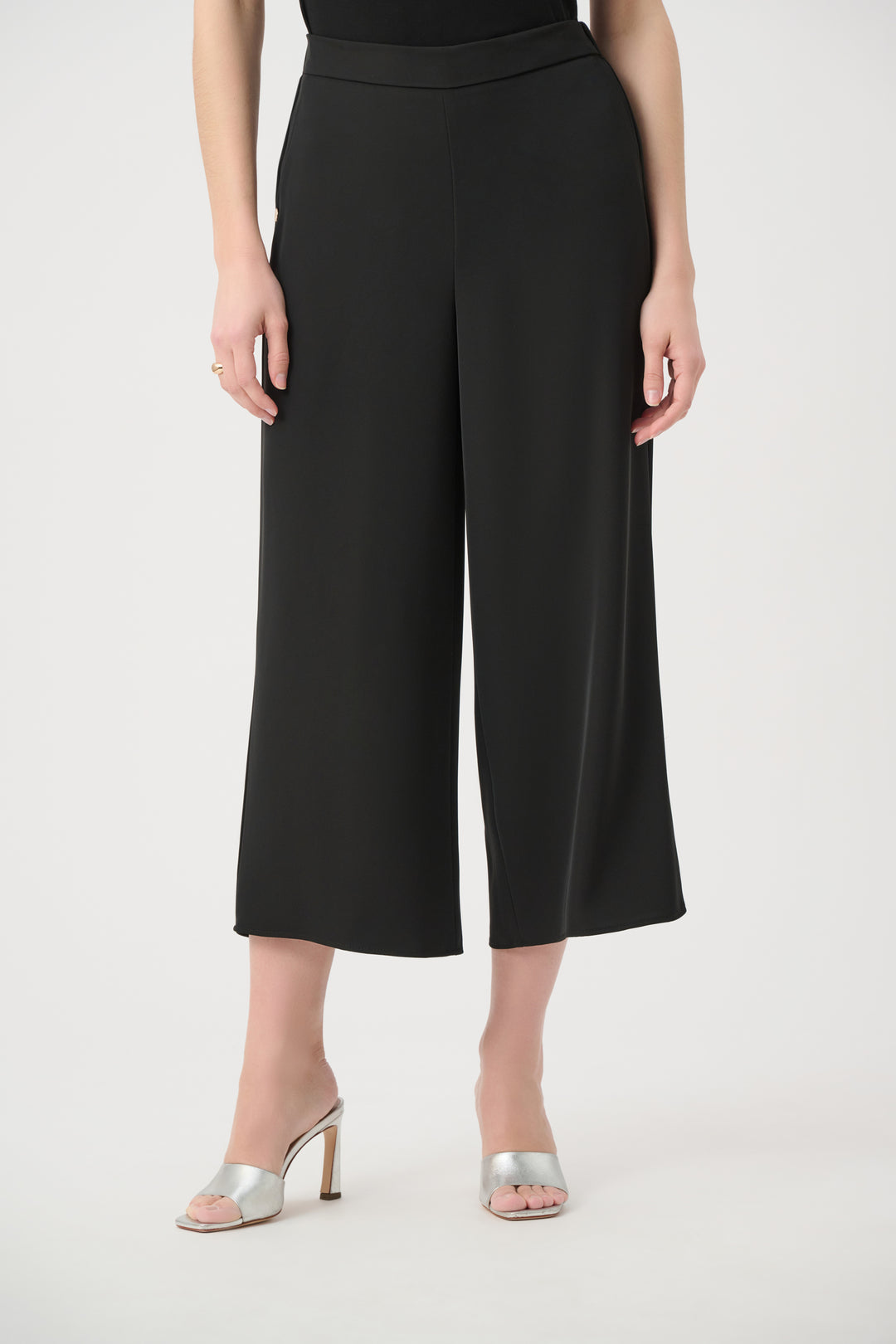 Woven Twill Pull-On Culotte Pants 261121